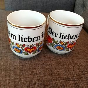 Der Lieben Mutter/Vater 20oz Coffee Mugs New!